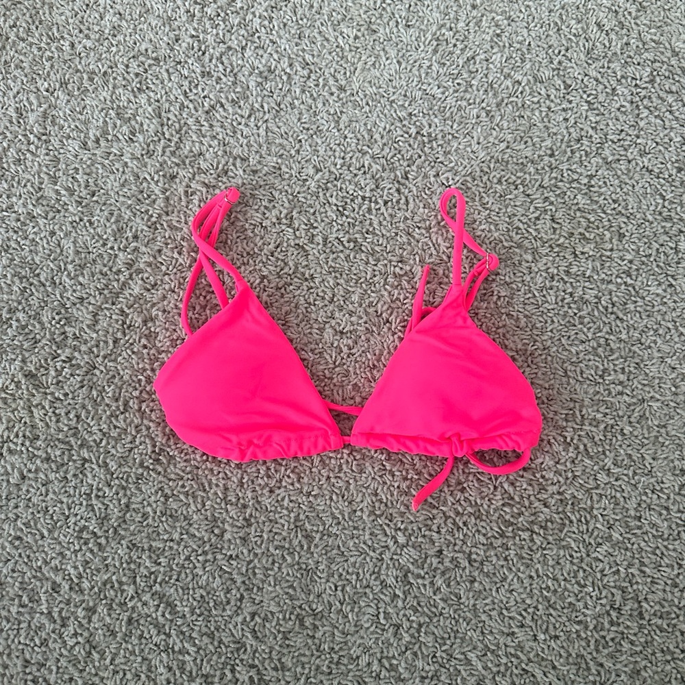 SHEIN Hot pink bikini top